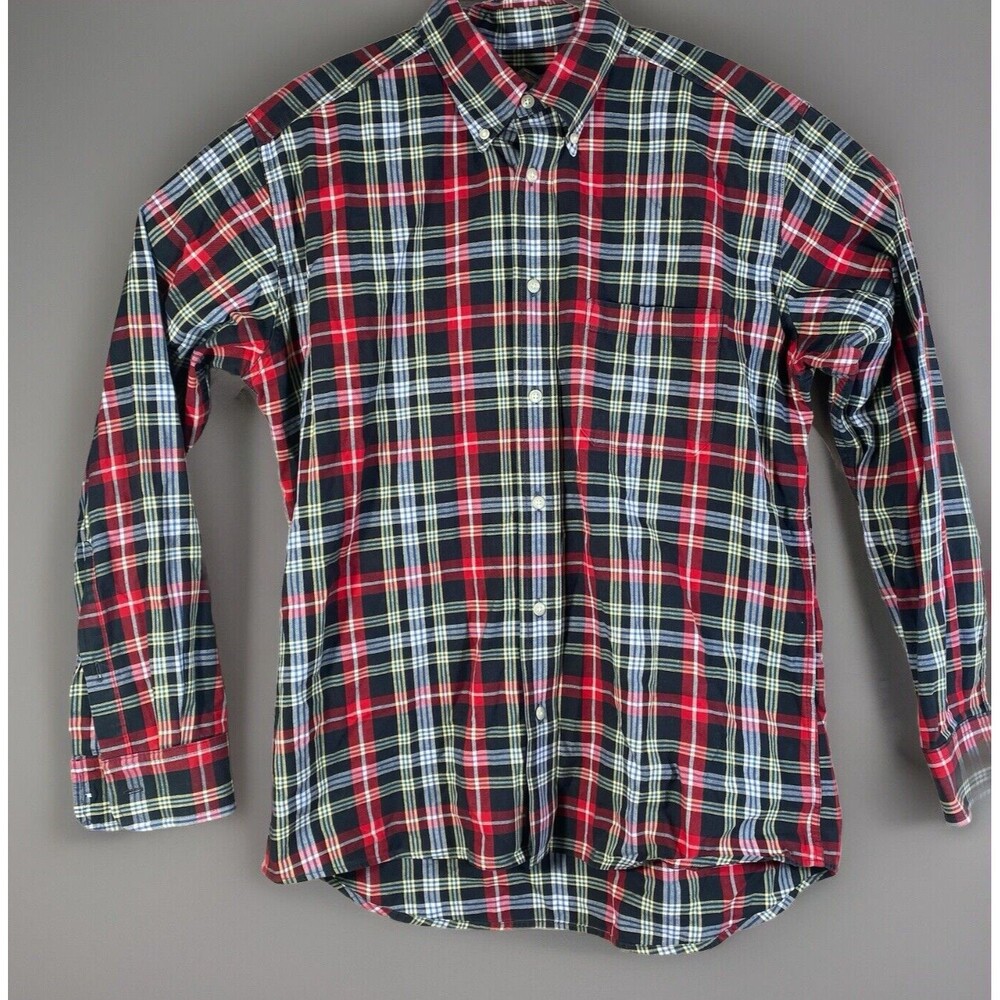Bills Khakis Flannel Shirt Men Large Red Plaid  Lumberjack Cabin Gorpcore